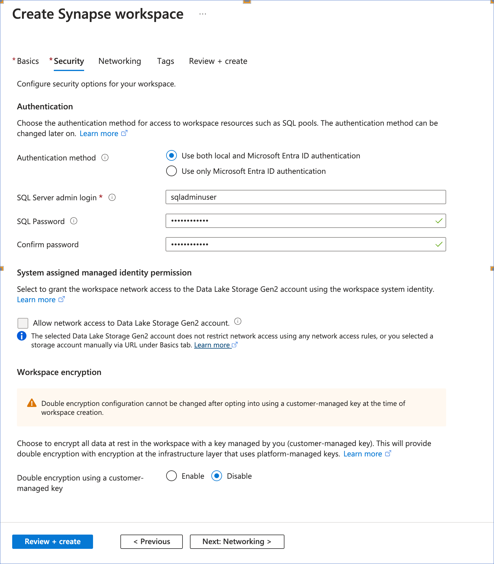 Create WS - Security