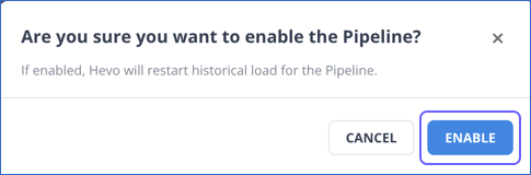 Confirm Enable Pipeline