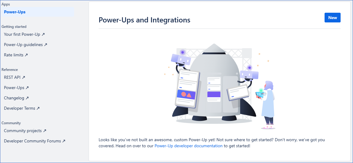 Power-Up Admin page