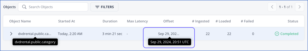Object Offset