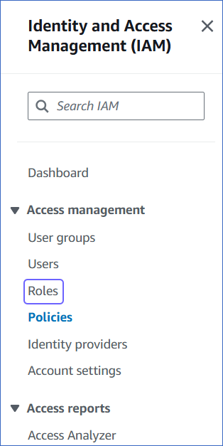 Role Nav bar