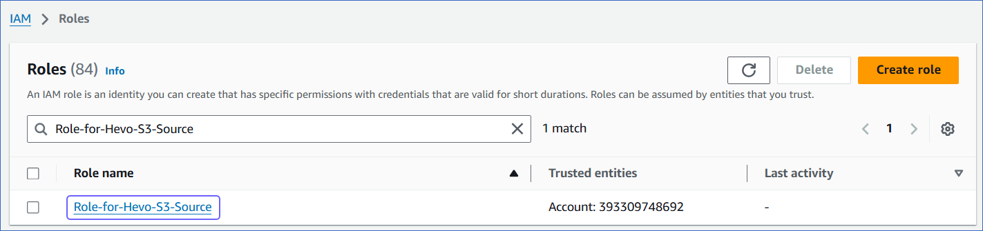 Click Create Role