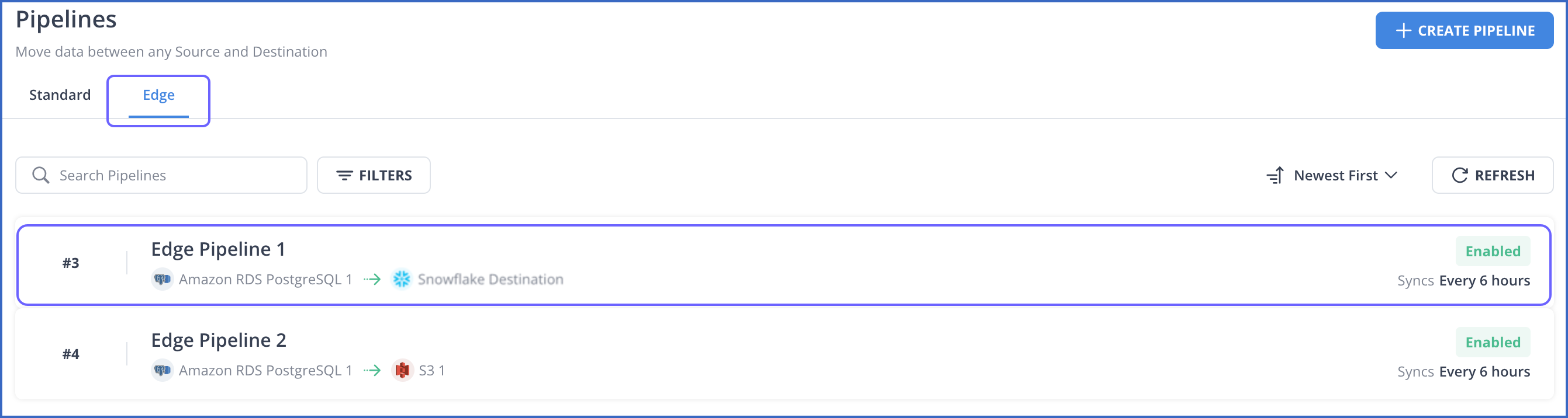 Edge List View