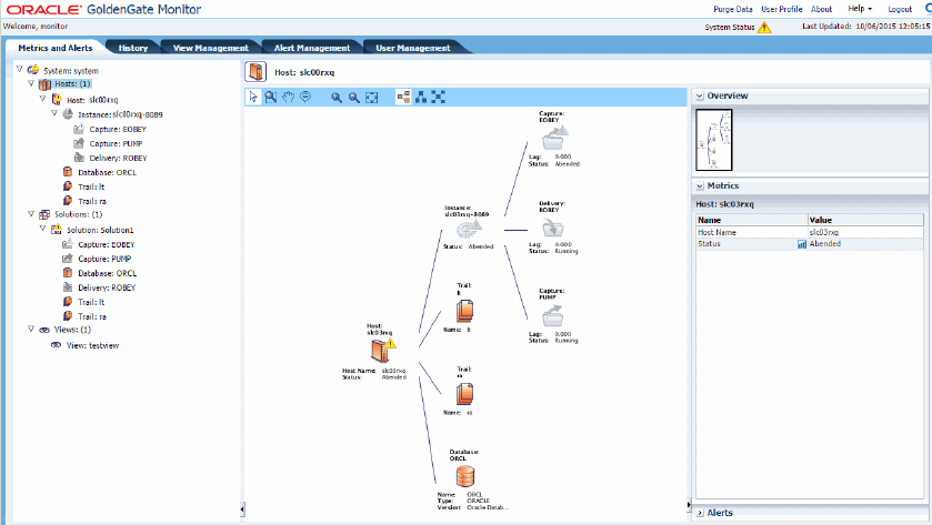 Oracle Goldengate UI