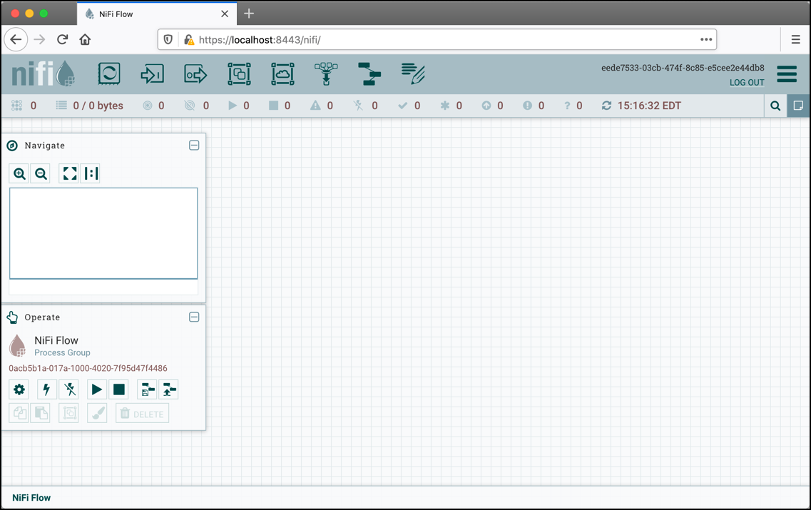 Apache NiFi UI