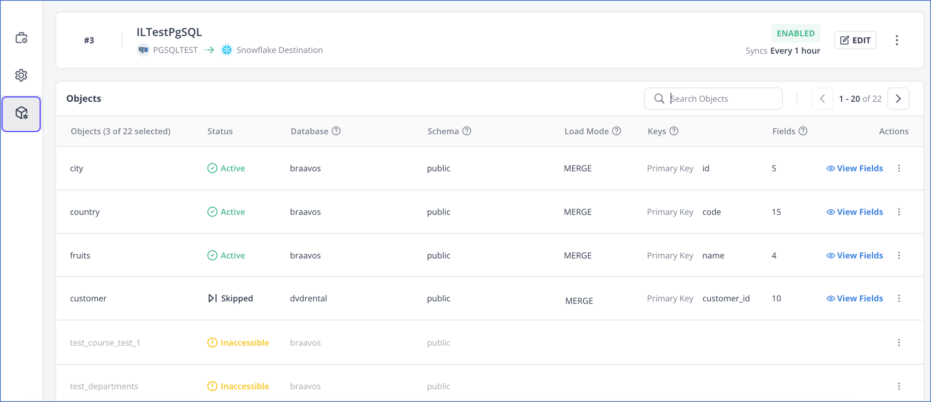 Object config