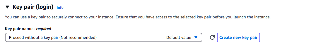 Key pair login