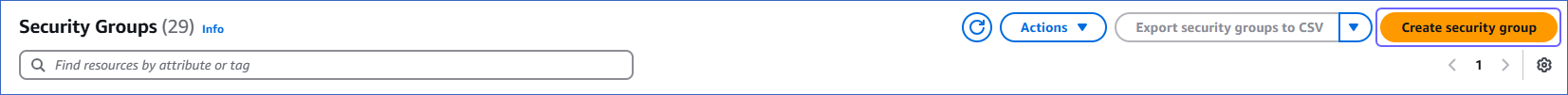 Create security group