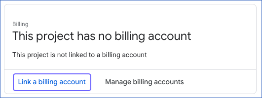 Link Billing Account