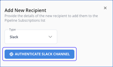 Authenticate Slack Channel