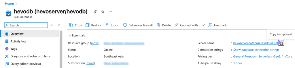 Server name