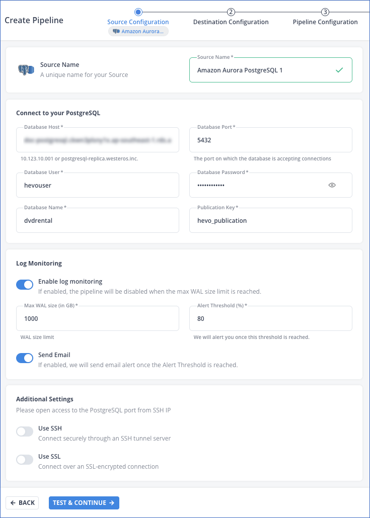 Configure Amazon Aurora PostgreSQL