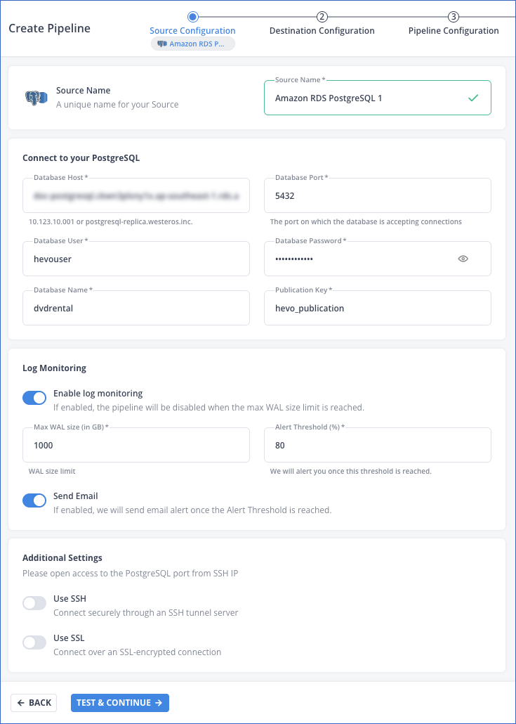 Configure Source
