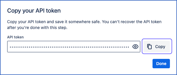 API token
