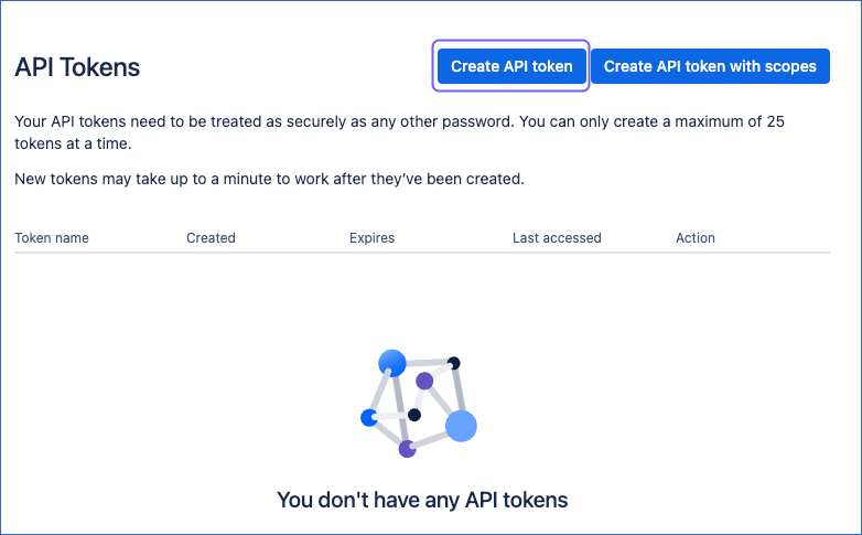 Create API token