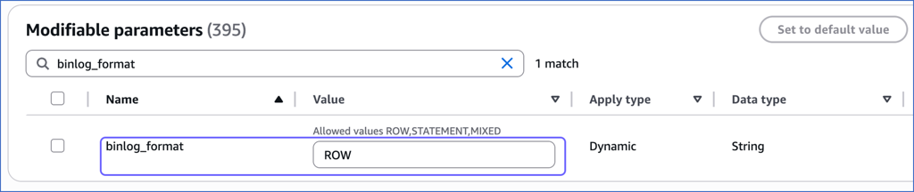 Modify Parameters