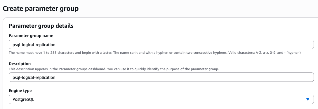 Select Amazon RDS version