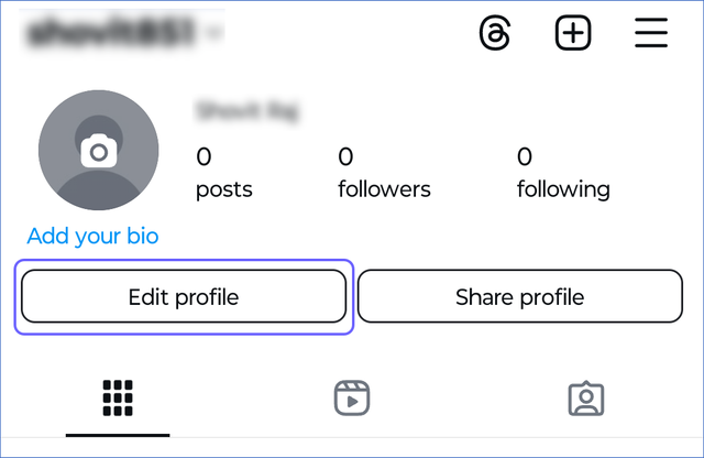 Edit profile