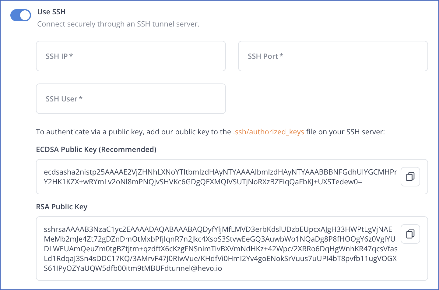SSH Field