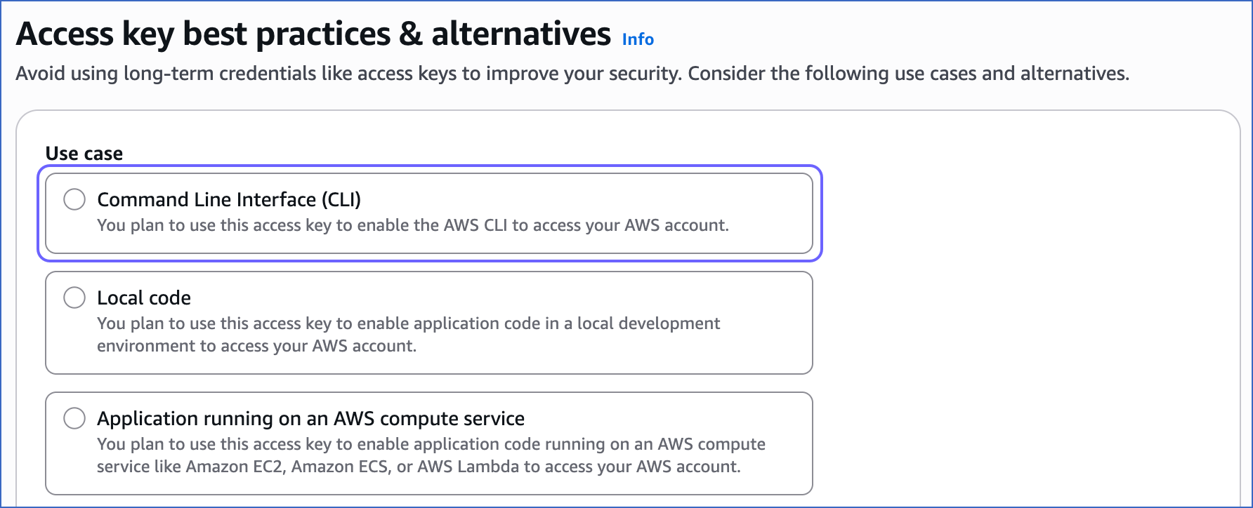 Access key practices