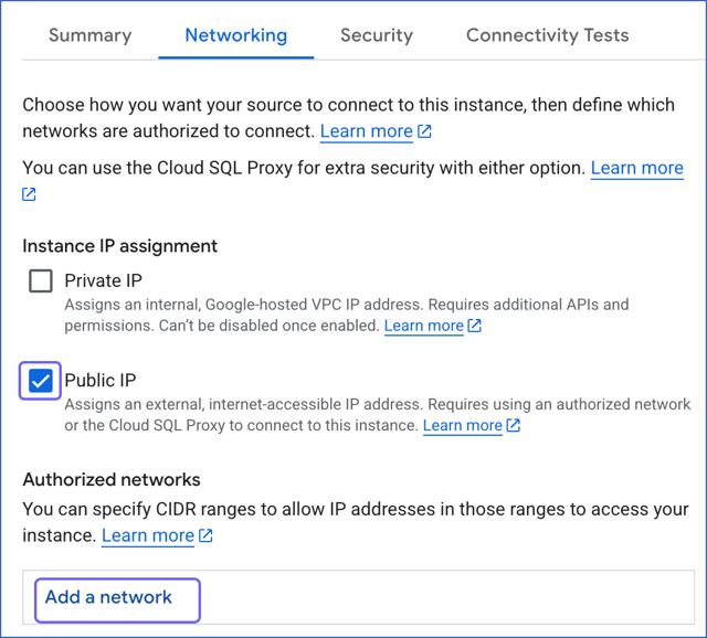 Add a network