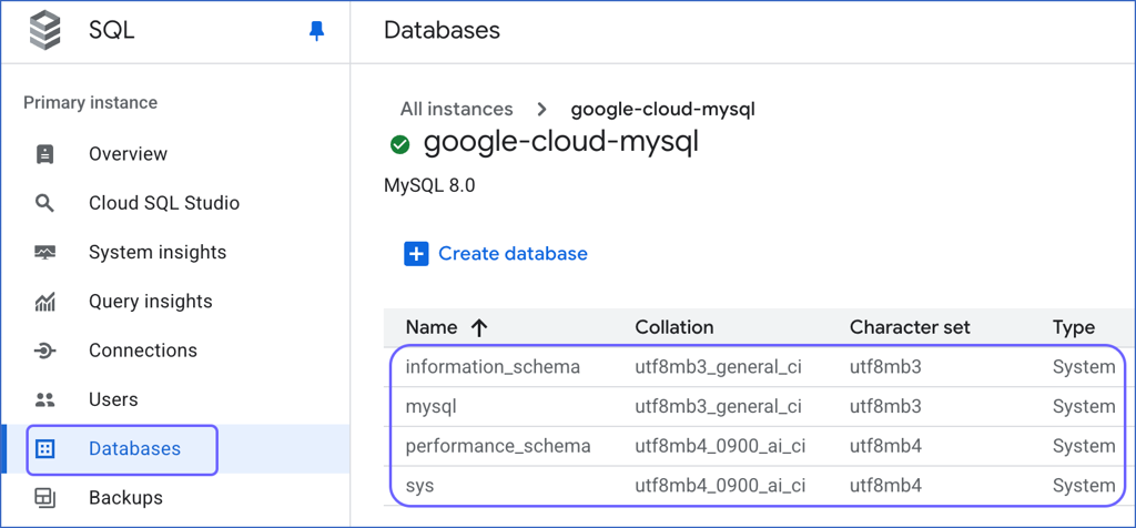 Click Databases
