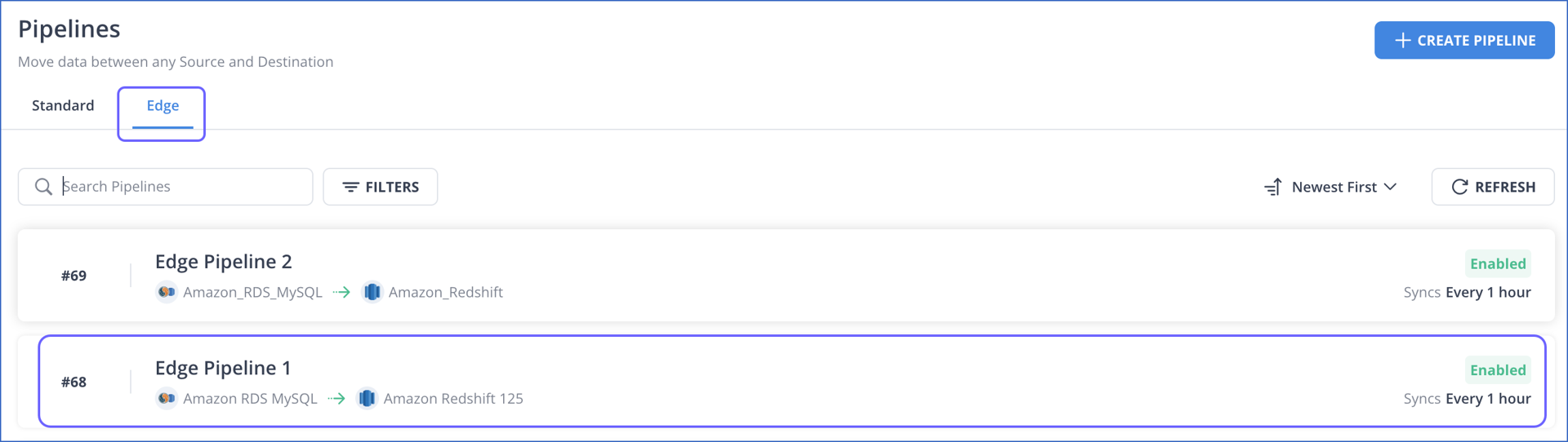 Edge List View
