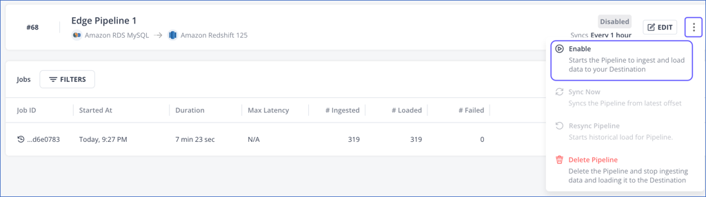 Enable Pipeline