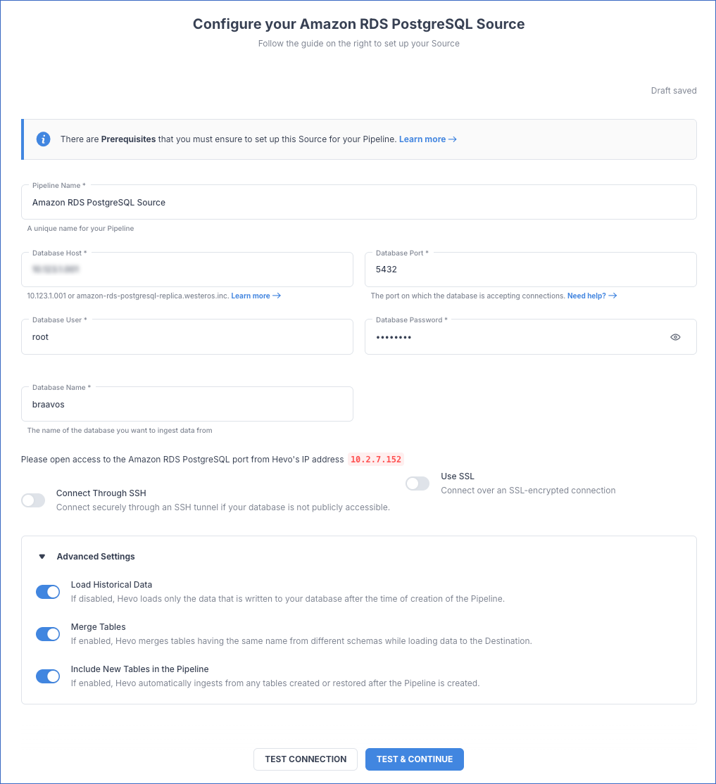 Amazon RDS PostgreSQL settings