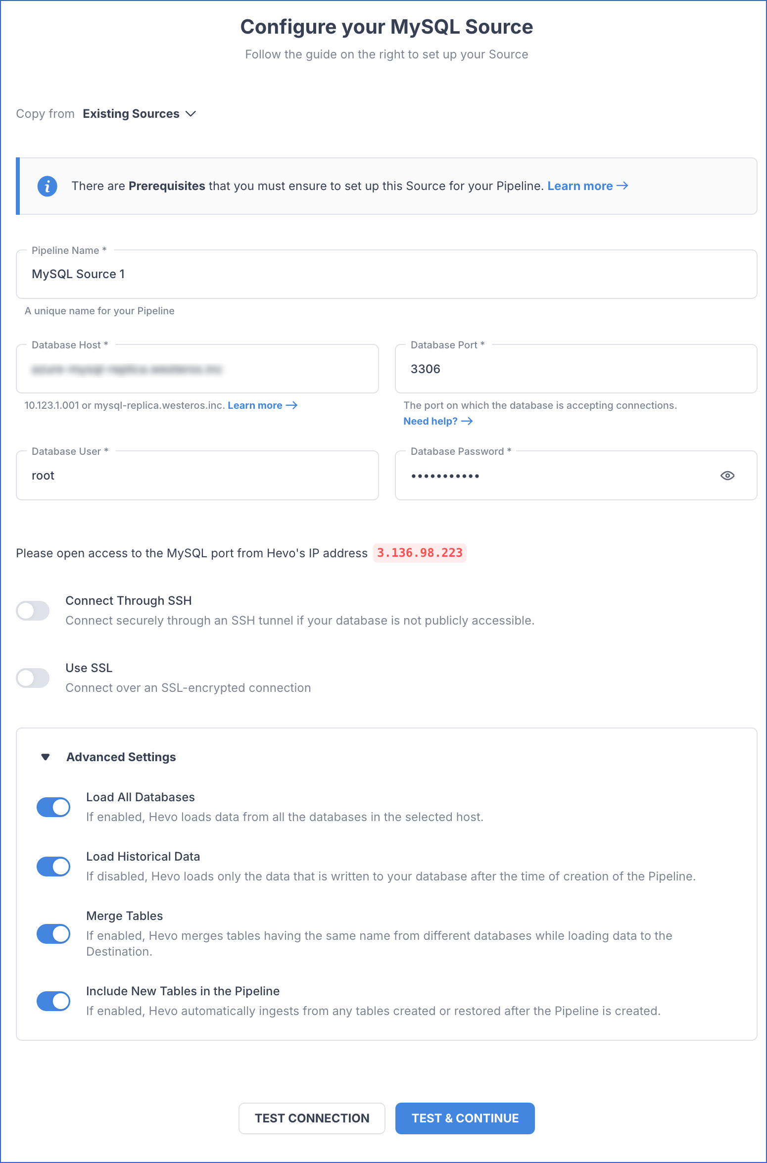 Generic MySQL settings
