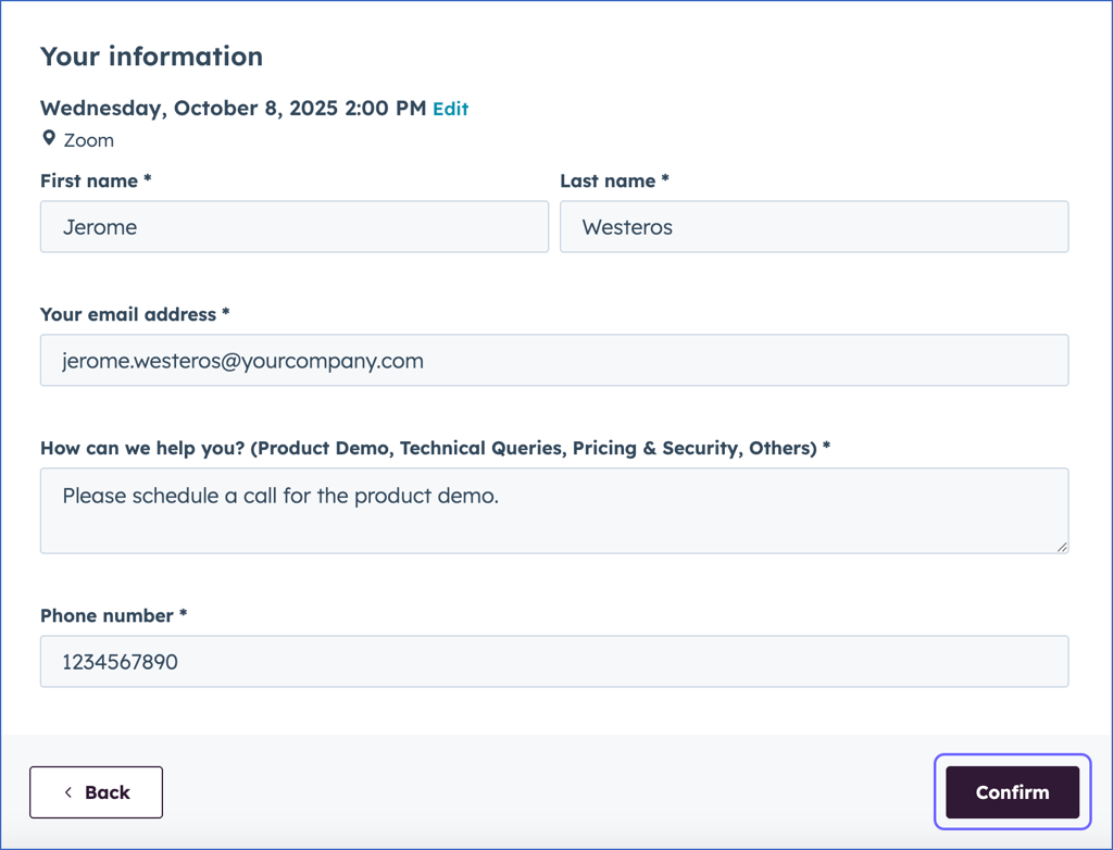 Your information window