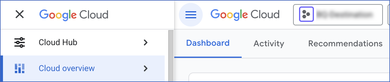 Google Cloud Dashboard