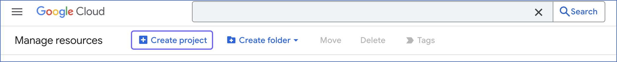 Manage Resource page