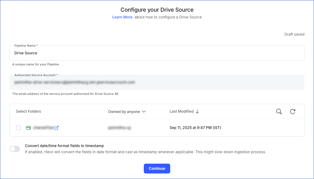 Google Drive Settings