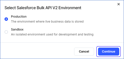 Environment Selection