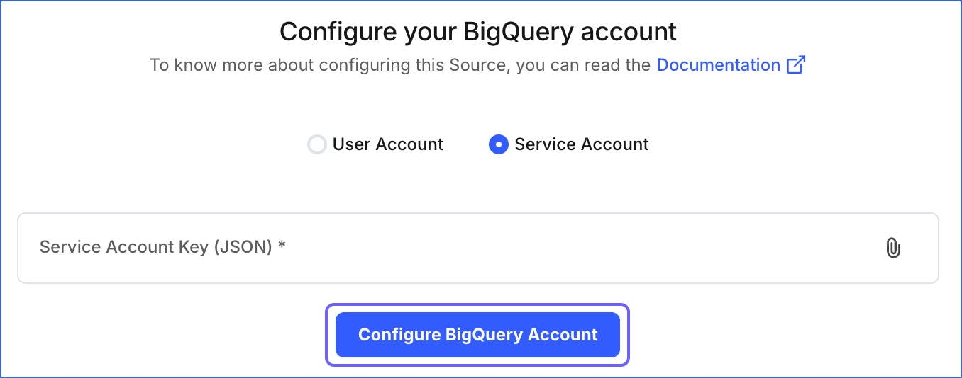 Configure Service Account