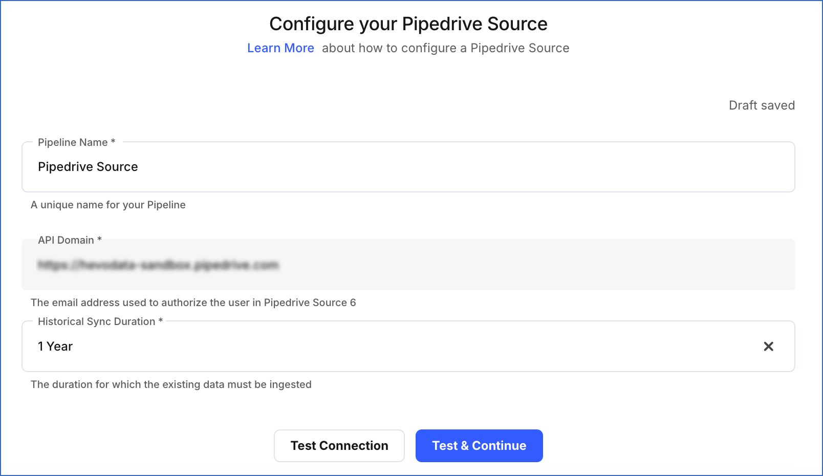 Pipedrive Config