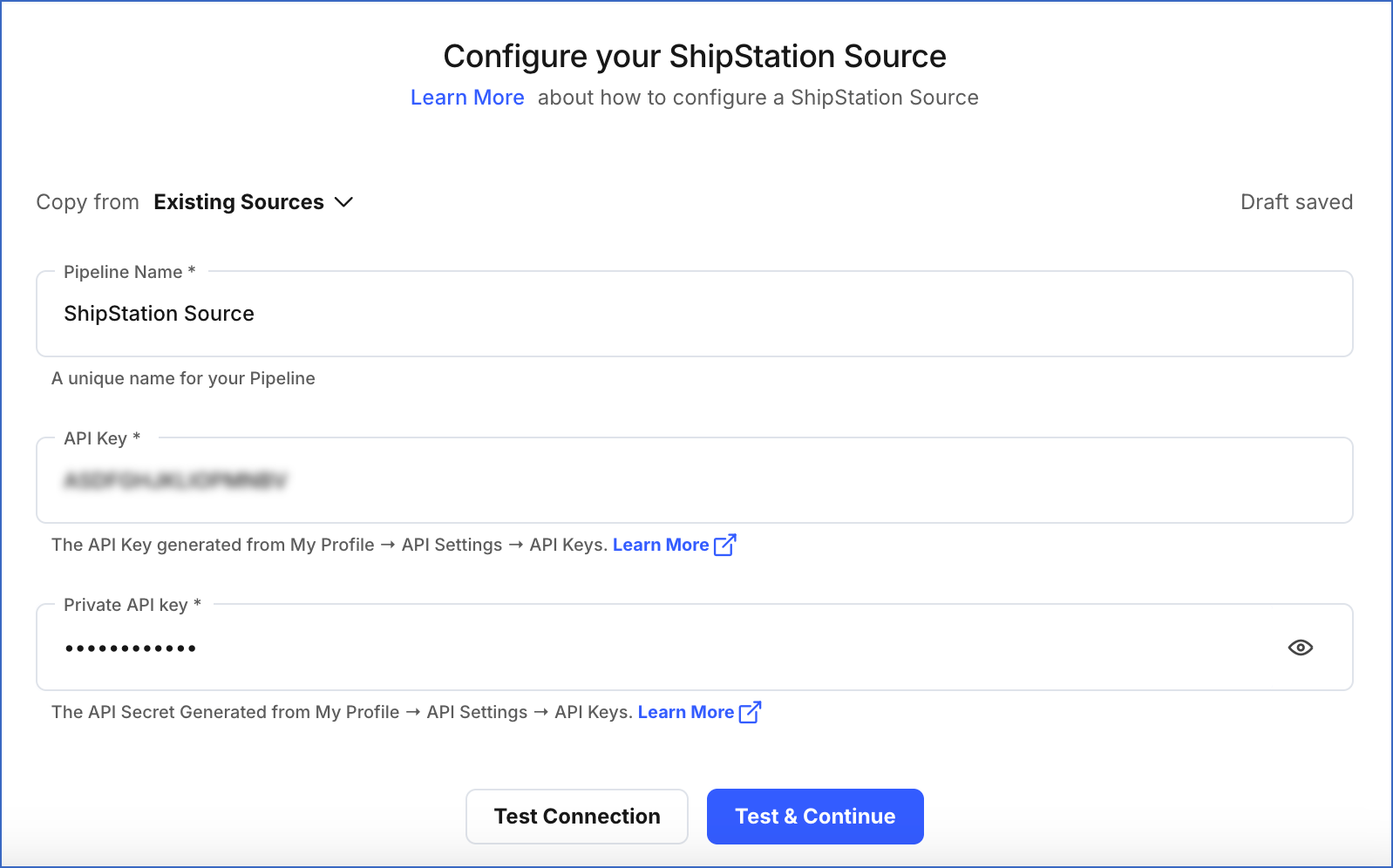 ShipStation config