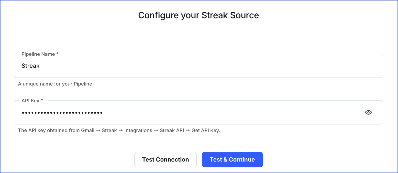 Streak Config