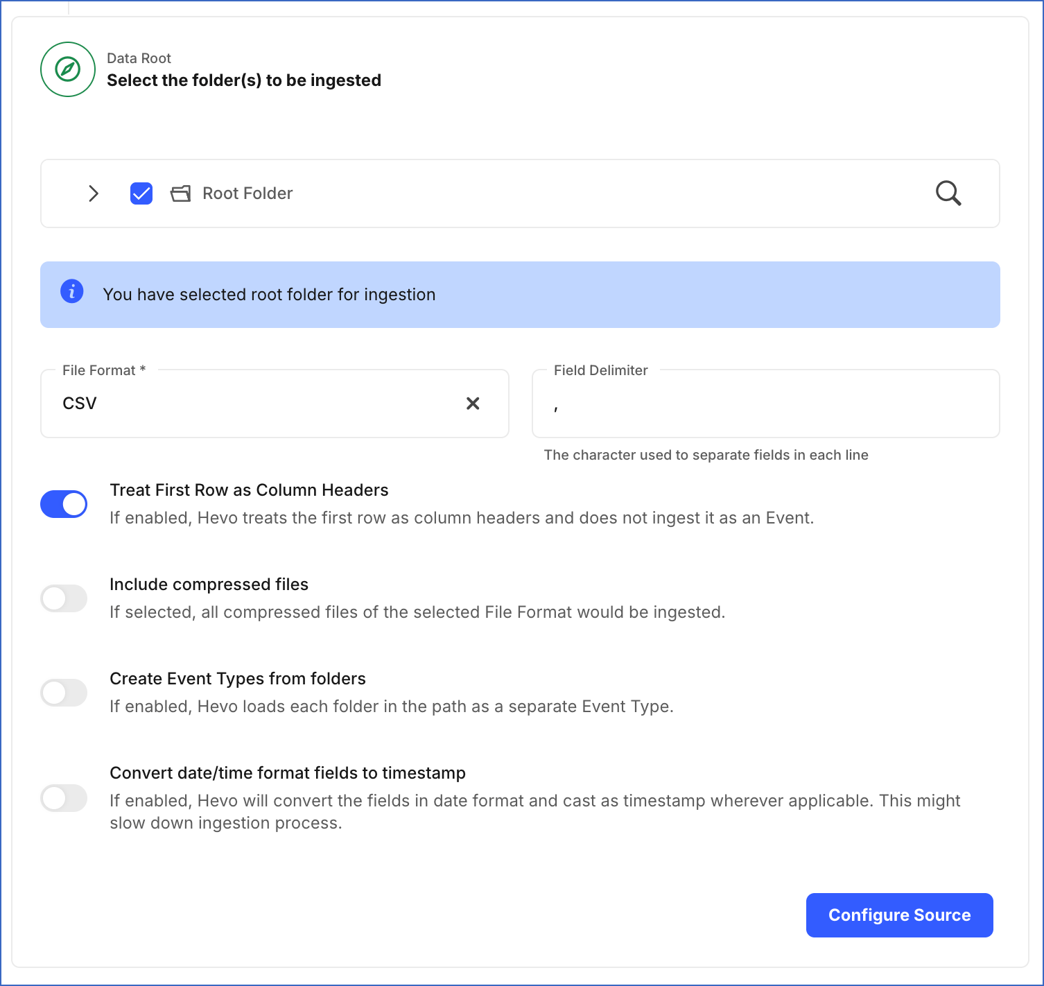 Azure Blob Data Root