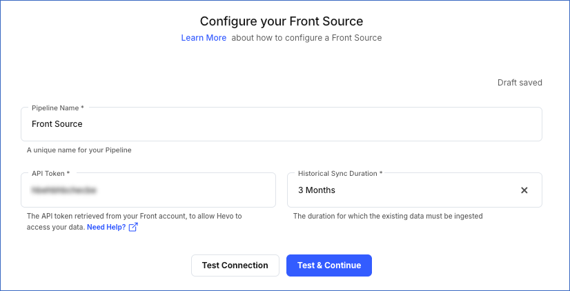 Configure your Front Source