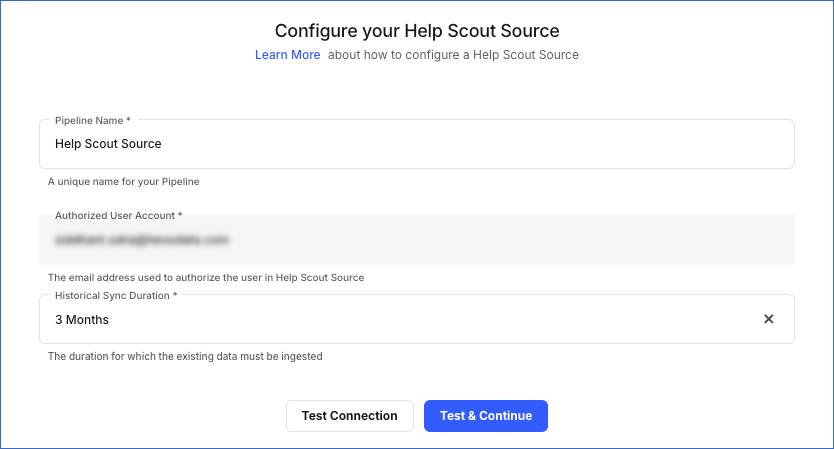 Configure Help Scout Source