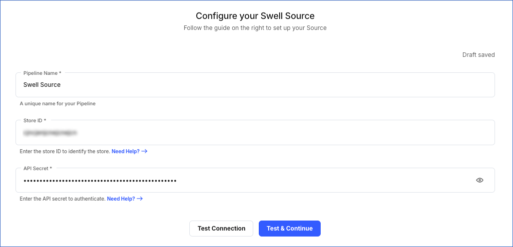 Configure your Swell Source