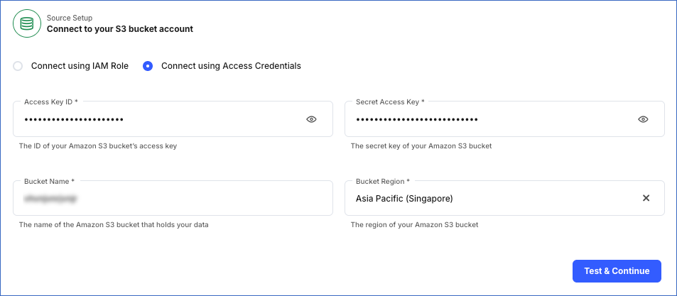 Access Credential Settings