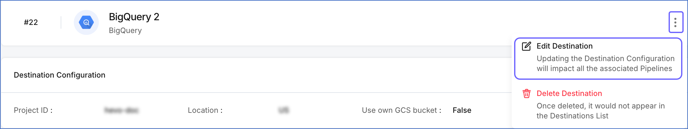More Icon Edit Destination