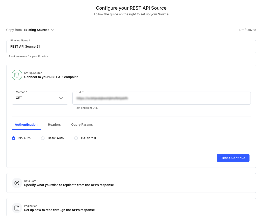 Configure REST API Source