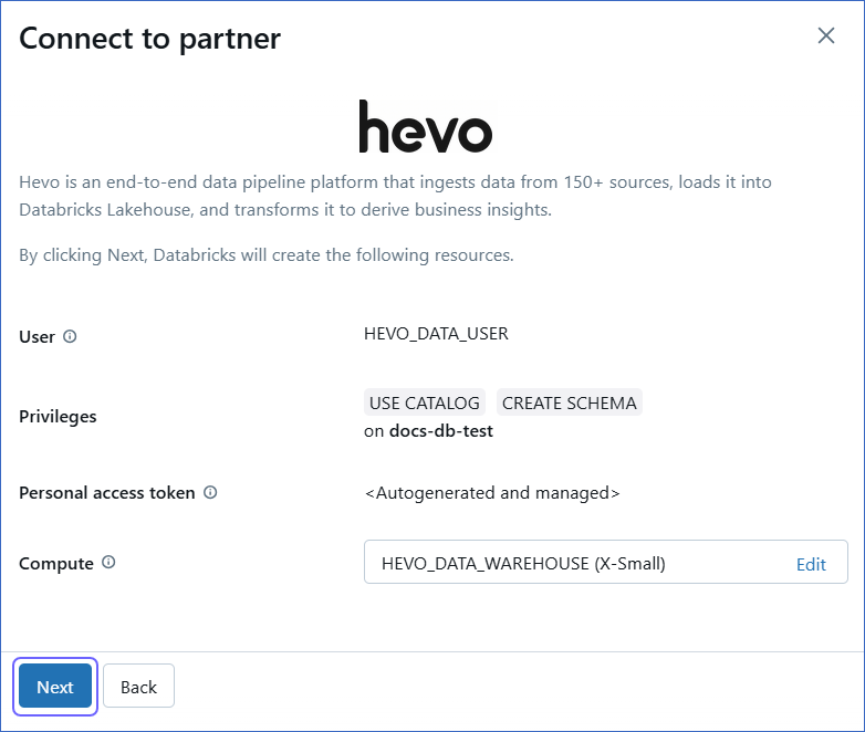 Databricks Resource Settings