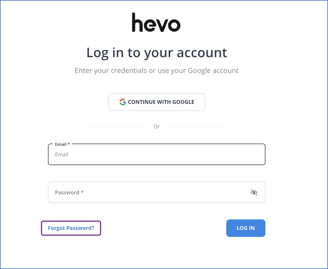 Click forgot password