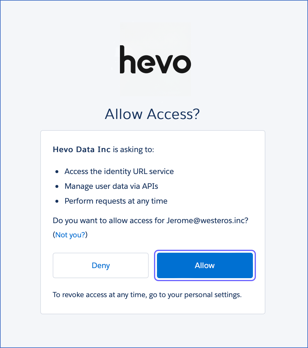 Allow access