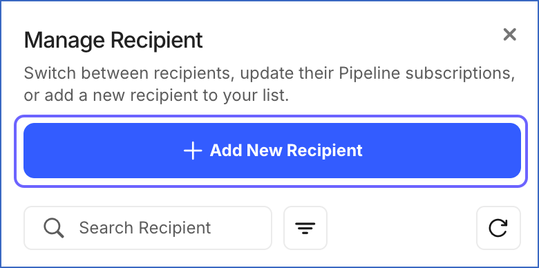 Add Recipient